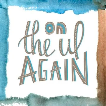 Vector illustration with lettering. Vector hand drawn typography concept. T Stock Illustration