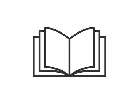 Vector illustration of a library theme icon with book Stock Illustration
