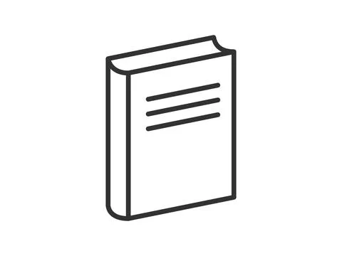 Vector illustration of a library theme icon with book Stock Illustration