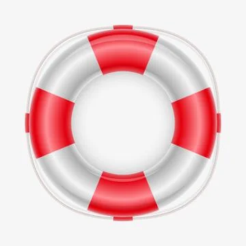 Vector illustration of a life buoy Stock Illustration