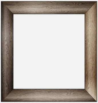 Vector illustration light brown colored woogen frame Stock Illustration