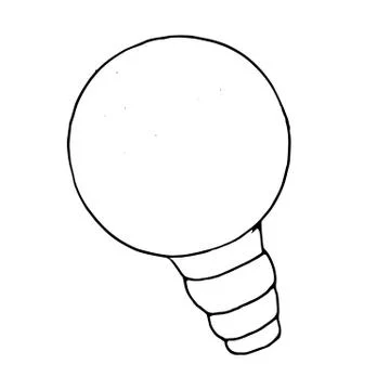 Vector illustration of light bulbs isolated on white background, ideas and Stock Illustration