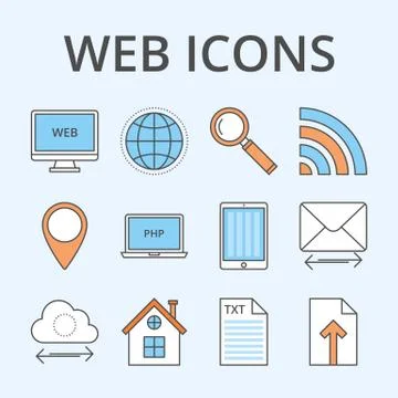 Vector illustration of a linear design Stock Illustration