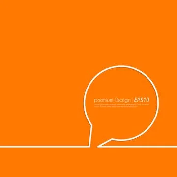 Vector illustration of a linear Speech Balloon Stock-Illustration