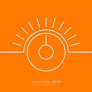 Vector illustration of a linear switch Stock Illustration