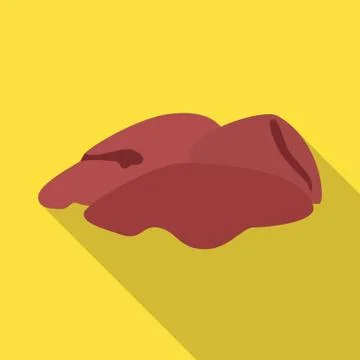 Vector illustration of liver and chicken logo. Set of liver and offal stock Illustration