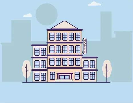 Vector illustration of lodge. Stock Illustration
