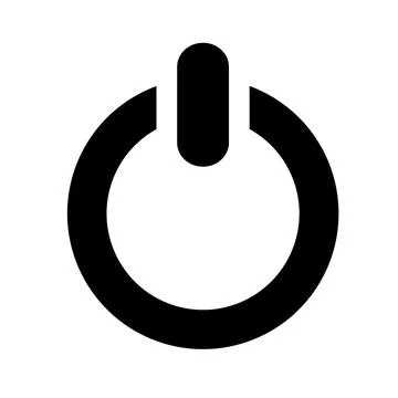 Vector illustration, logo, on, off button icon. Stock Illustration