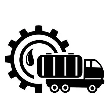 Vector illustration, logo, car icon for septic tank. Stock Illustration