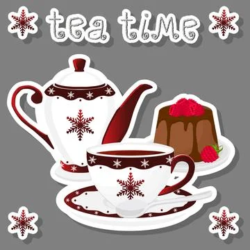 Vector illustration logo for ceramic cup Stock Illustration