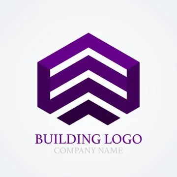 Vector illustration of logo design building Stock Illustration