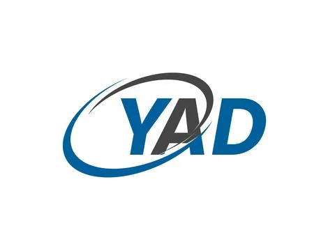 Vector illustration, logo design with letters yad Stock Illustration