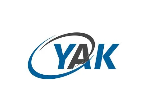 Vector illustration, logo design with letters yak Stock Illustration