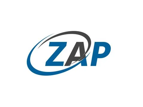 Vector illustration, logo design with letters zap Stock Illustration