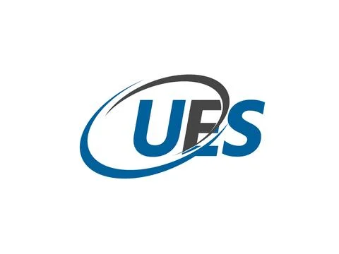 Vector illustration, logo design with letters ues Stock Illustration