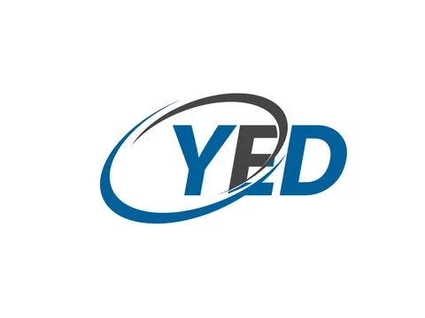 Vector illustration, logo design with letters yed Stock Illustration
