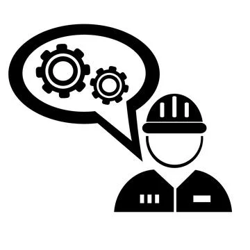 Vector illustration, logo, icon from the field of construction, industry Stock Illustration