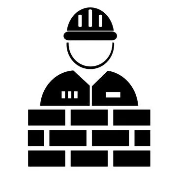Vector illustration, logo, icon from the field of construction, industry Stock Illustration