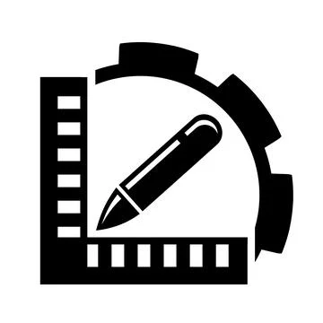 Vector illustration, logo, icon from the field of construction, industry Stock Illustration