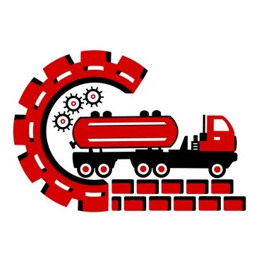 Vector illustration, logo, icon of a liquid transportation vehicle. car, truck.	 Stock Illustration