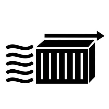 Vector illustration, logo, icon. Logistics, delivery. Isolated.  Illustrazione stock