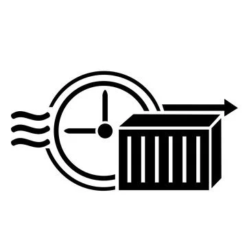 Vector illustration, logo, icon. Logistics, delivery. Isolated.  Stock Illustration