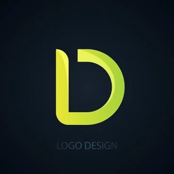 Vector illustration of logo letter d. Stock Illustration