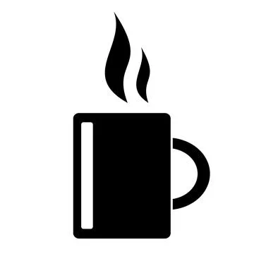 Vector illustration, logo, mug icon, food and dish. Stock Illustration