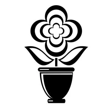 Vector illustration, logo, web icon. Flower, plant. Stock Illustration