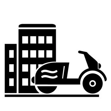 Vector illustration, logo, web icon motorcycle, moped. Stock Illustration