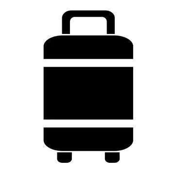 Vector illustration, logo, web icon of a briefcase, bag. Stock Illustration