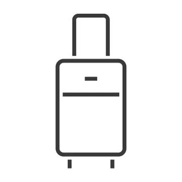 Vector illustration of a luggage. Stock Illustration