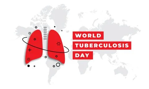Vector illustration of a lungs for World Tuberculosis Day. Stock Illustration