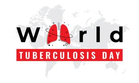 Vector illustration of a lungs for World Tuberculosis Day. Stock Illustration