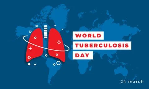 Vector illustration of a lungs for World Tuberculosis Day. Stock Illustration