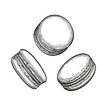 Vector illustration of  macaroons Stock Illustration