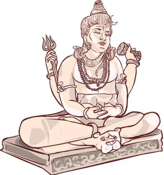 Vector  Illustration of a Maha Shivaratri Stock Illustration