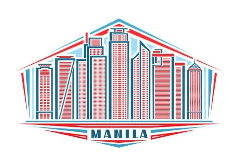 Vector illustration of Manila Ilustración de archivo