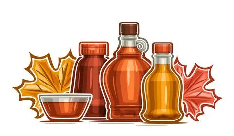 Vector illustration for Maple Syrup Stock Illustration