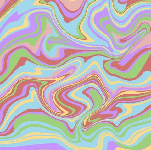 Vector illustration. Marble texture. Splash of paint. Colorful liquid. Stock Illustration