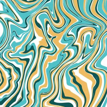 Vector illustration. Marble texture. Splash of paint. Colorful liquid. Stock Illustration