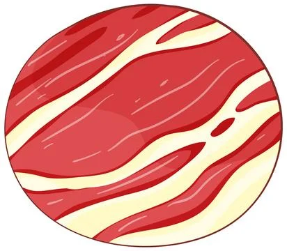 Vector Illustration of Marbled Meat Slice Illustrazione stock