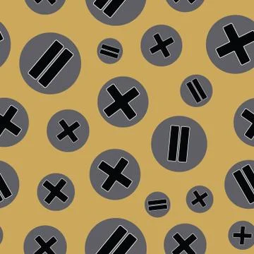 Vector illustration of math symbols. Stock Illustration