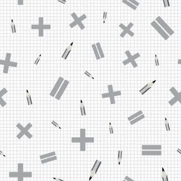 Vector illustration of math symbols. Stock Illustration