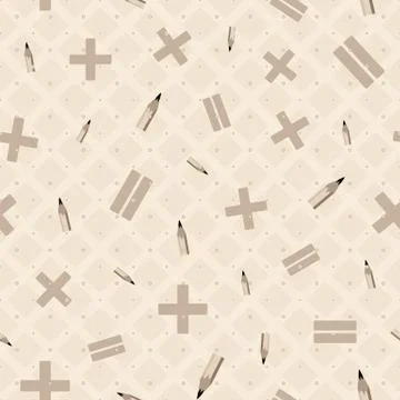 Vector illustration of math symbols. Stock Illustration