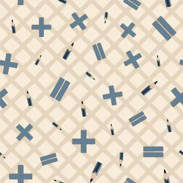 Vector illustration of math symbols. 스톡 일러스트