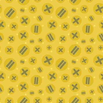 Vector illustration of math symbols. Stock Illustration