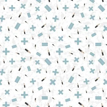 Vector illustration of math symbols. Stock Illustration