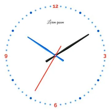 Vector illustration of mechanical clock Stock Illustration