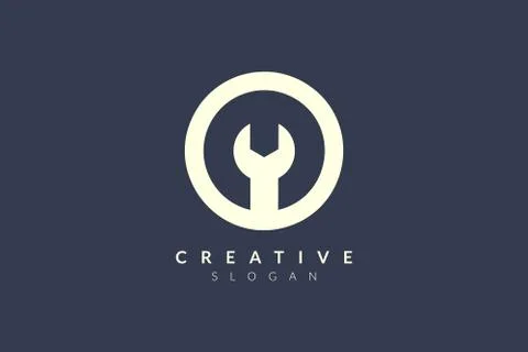 Vector illustration of mechanical equipment shape. Minimalist and simple logo Stock Illustration